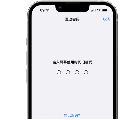 庐山iPhone屏幕维修分享iPhone屏幕使用时间密码忘记了怎么办 