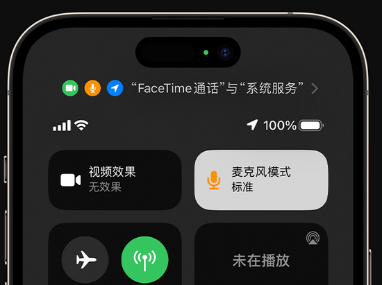 庐山苹果授权维修网点分享iPhone在通话时让你的声音更清晰 