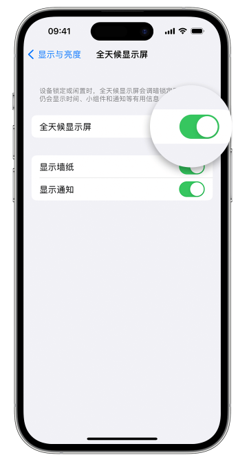 庐山苹果14维修店分享如何自定义 iPhone 14 Pro 常亮显示屏 