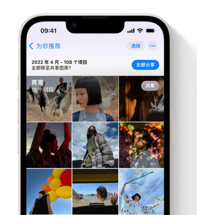 庐山苹果维修网点分享在 iPhone 上使用共享图库 